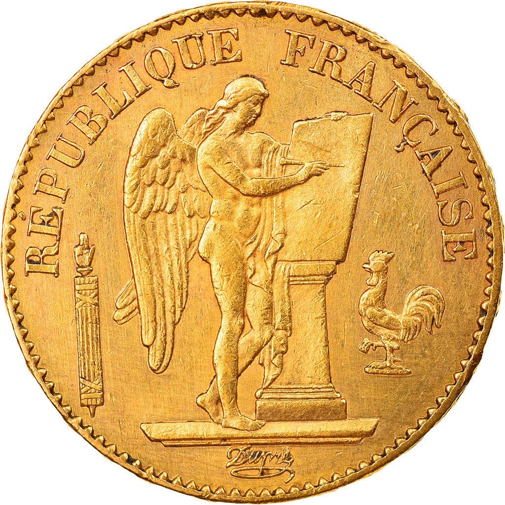 Monnaie, France, Génie, 20 Francs, 1878, Paris, TTB+, Or, Gadoury:1063, KM:825