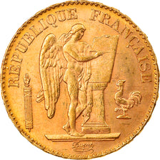Münze, Frankreich, Génie, 20 Francs, 1897, Paris, SS+, Gold, KM:825