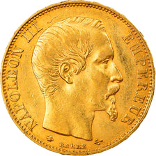 Munten, Frankrijk, Napoleon III, 20 Francs, 1859, Strasbourg, ZF, Goud