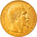 Moneta, Francia, Napoleon III, 20 Francs, 1854, Paris, BB+, Oro, KM:781.1