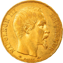 Coin, France, Napoleon III, 20 Francs, 1856, Paris, AU(50-53), Gold, KM:781.1