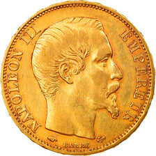 Coin, France, Napoleon III, 20 Francs, 1858, Paris, AU(50-53), Gold, KM:781.1