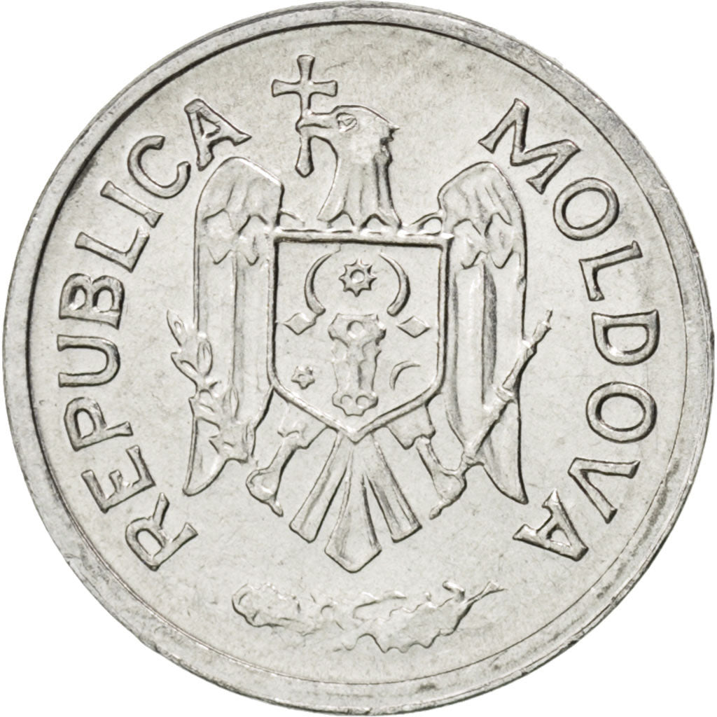 MOLDOVA, Ban, 2000, KM #1, MS(63), Aluminum, 14.5, 0.67