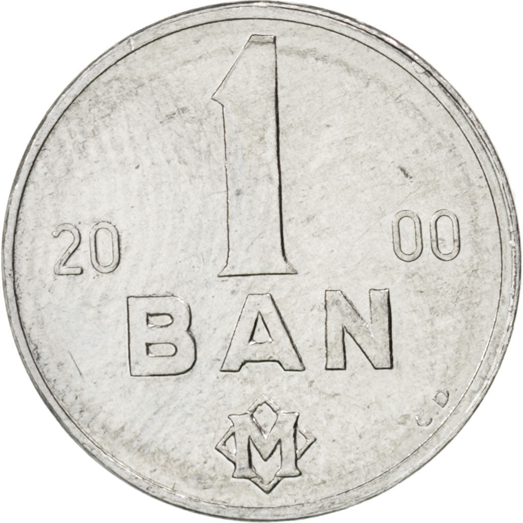 MOLDOVA, Ban, 2000, KM #1, MS(63), Aluminum, 14.5, 0.67