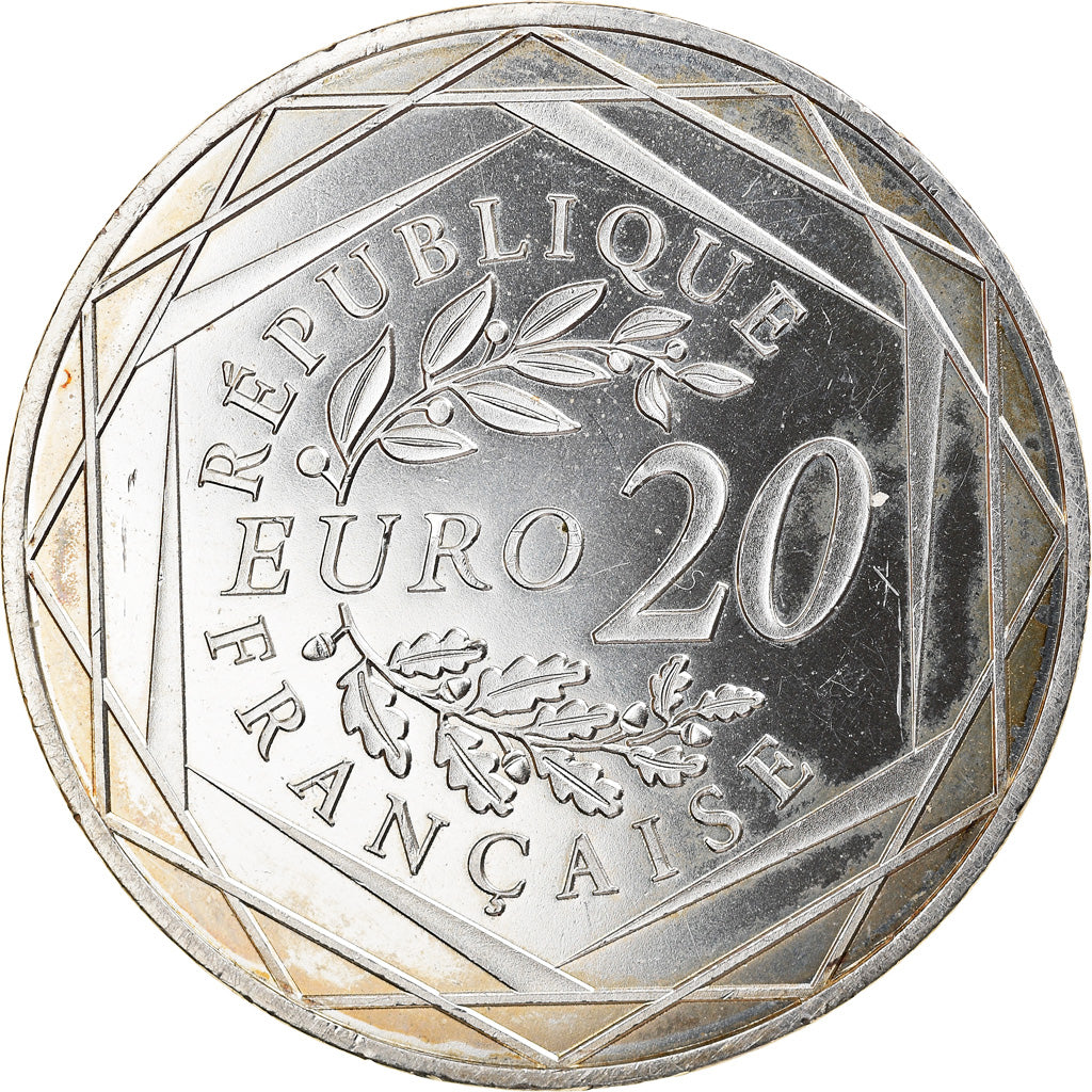 France, 20 Euro, Marianne, 2017, MS(63), Silver, Gadoury:EU868