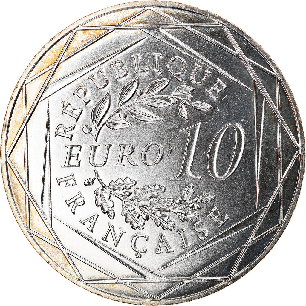 France, 10 Euro, Centenaire de l'Armistice, 2018, MS(63), Silver