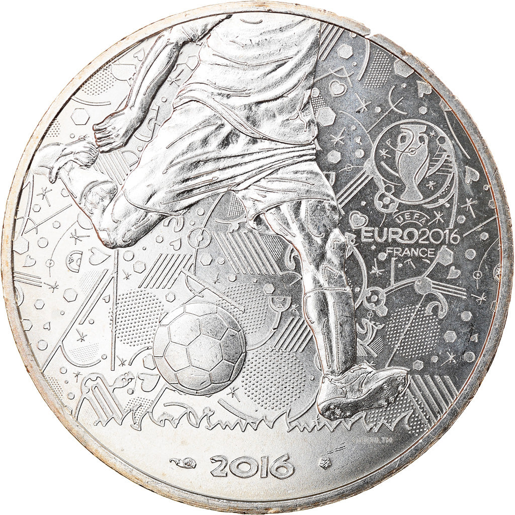 Frankrijk, 10 Euro, UEFA Euro 2016, 2016, Paris, UNC-, Zilver
