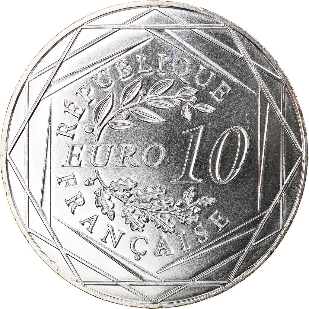 France, 10 Euro, A.RODIN, 2017, MS(63), Silver