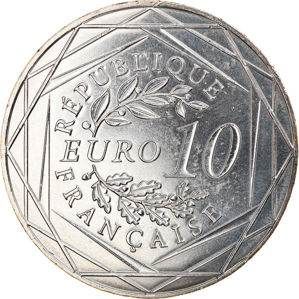 France, 10 Euro, A.RODIN, 2017, MS(63), Silver