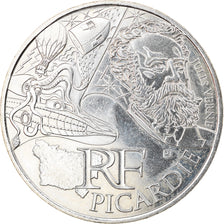 France, 10 Euro, Picardie, 2012, Paris, MS(63), Silver, KM:1666