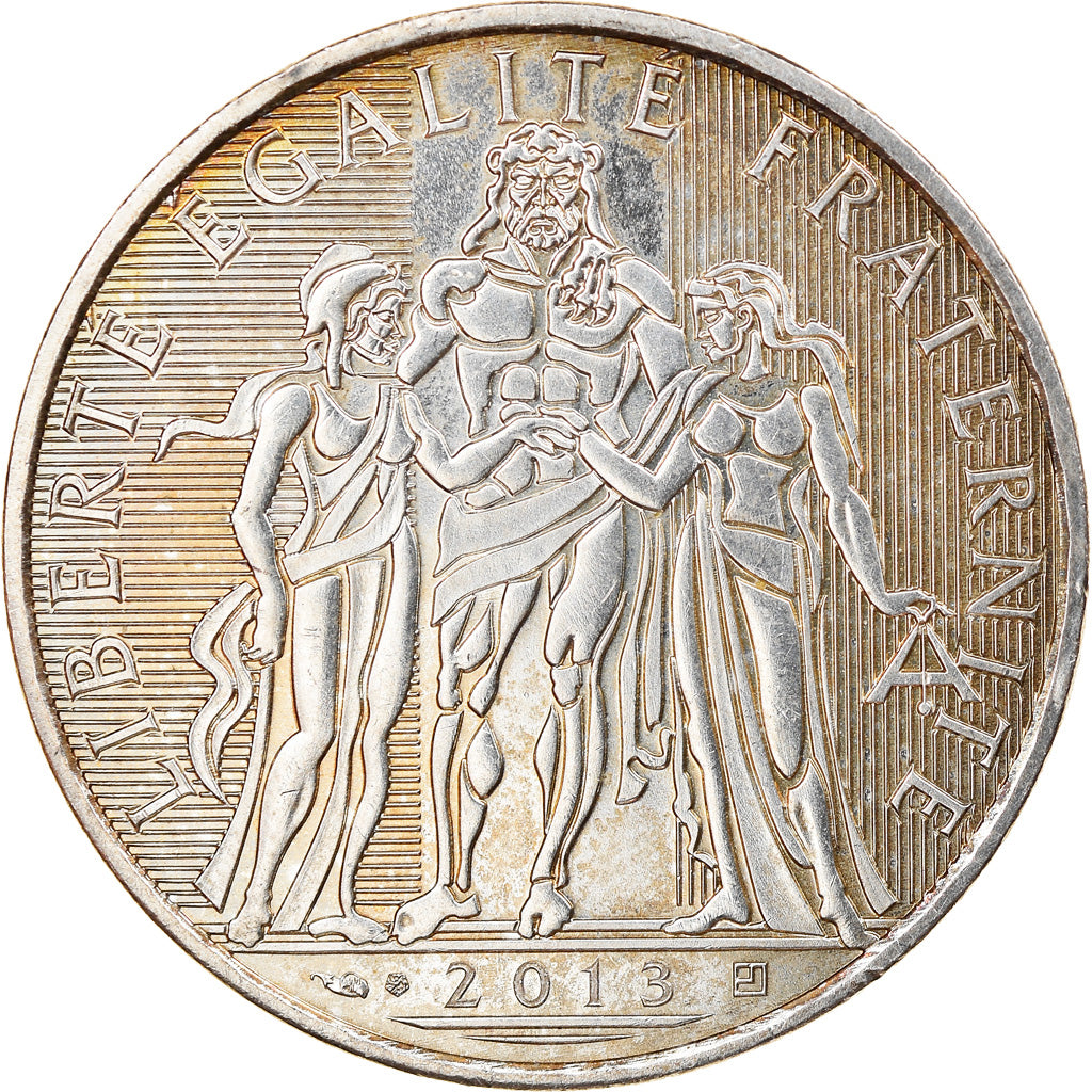Frankrijk, 10 Euro, Hercule, 2013, Paris, UNC-, Zilver, Gadoury:EU590, KM:2073
