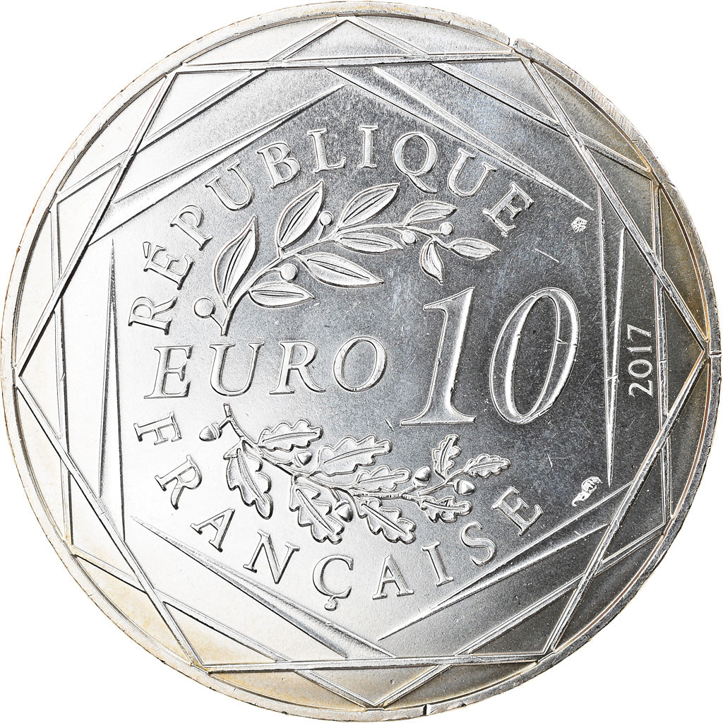 France, 10 Euro, Jean Paul Gaultier, 2017, SPL, Argent