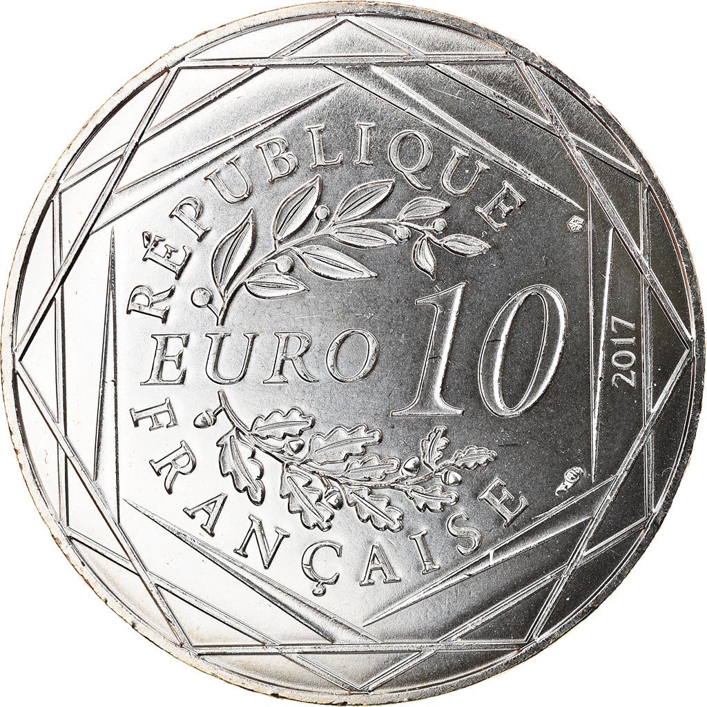 France, 10 Euro, Jean Paul Gaultier, 2017, MS(63), Silver