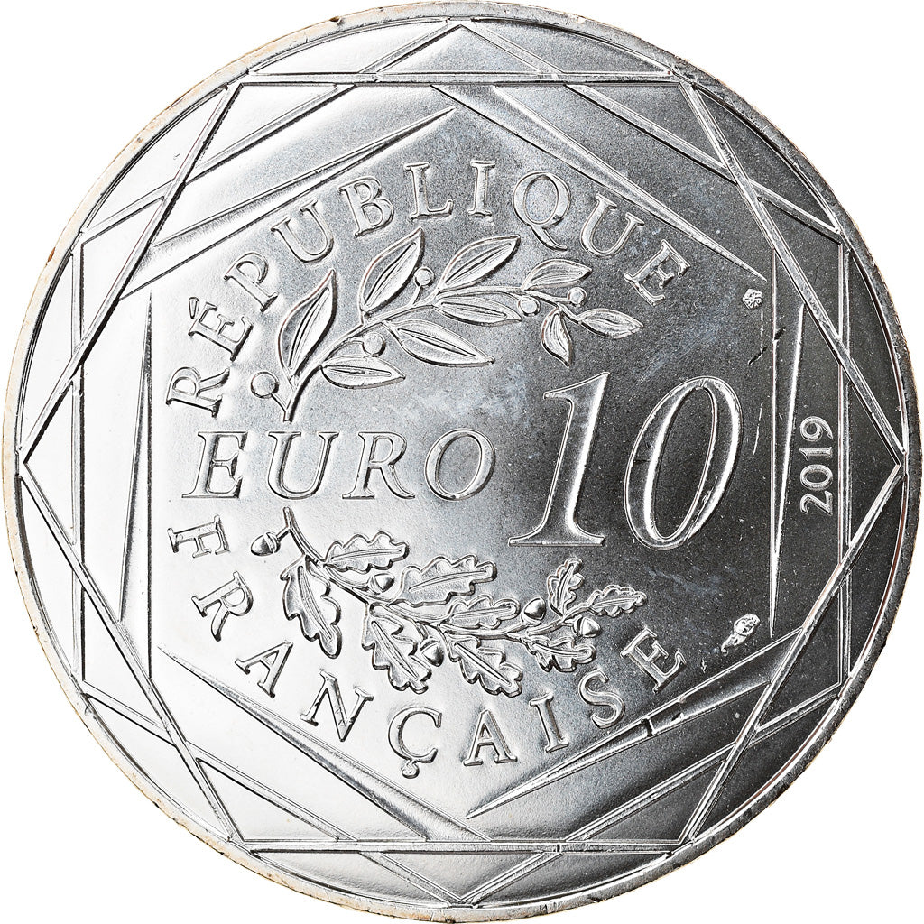 France, 10 Euro, PIECE D'HISTOIRE LES PAPES EN AVIGNON, 2019, FDC, Argent