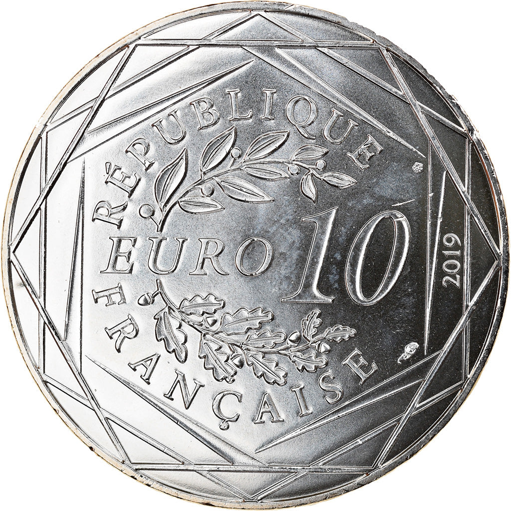 Francia, 10 Euro, PIECE D'HISTOIRE ECU D'OR FRANCOIS 1er, 2019, FDC, Argento