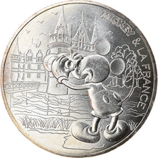 France, 10 Euro, Mickey un tour de Loire, 2018, MS(65-70), Silver