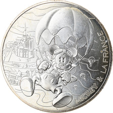 France, 10 Euro, Mickey libre comme l'air, 2018, MS(65-70), Silver