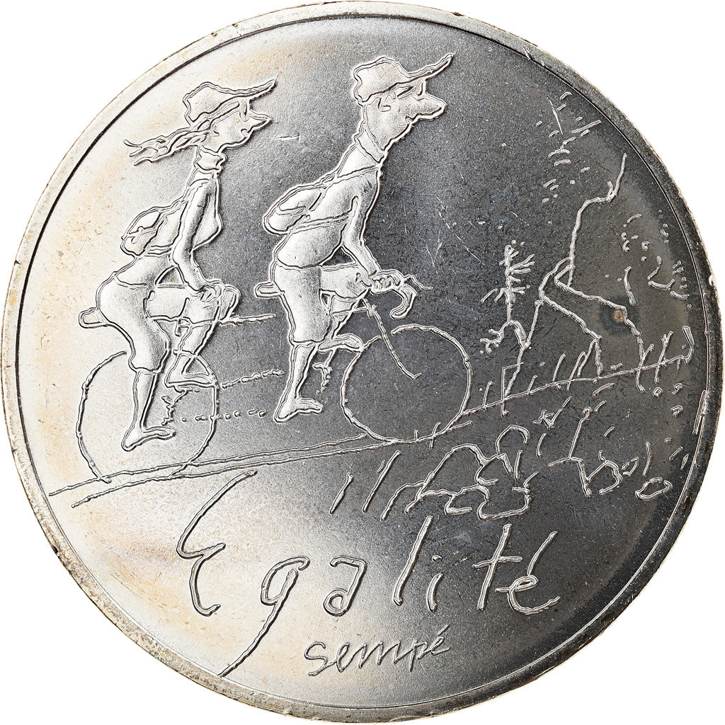 Francia, 10 Euro, Egalité Printemps Sempé, 2014, FDC, Plata, Gadoury:EU718