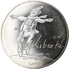 France, 10 Euro, Liberté Hiver Sempé, 2014, MS(65-70), Silver, Gadoury:EU717