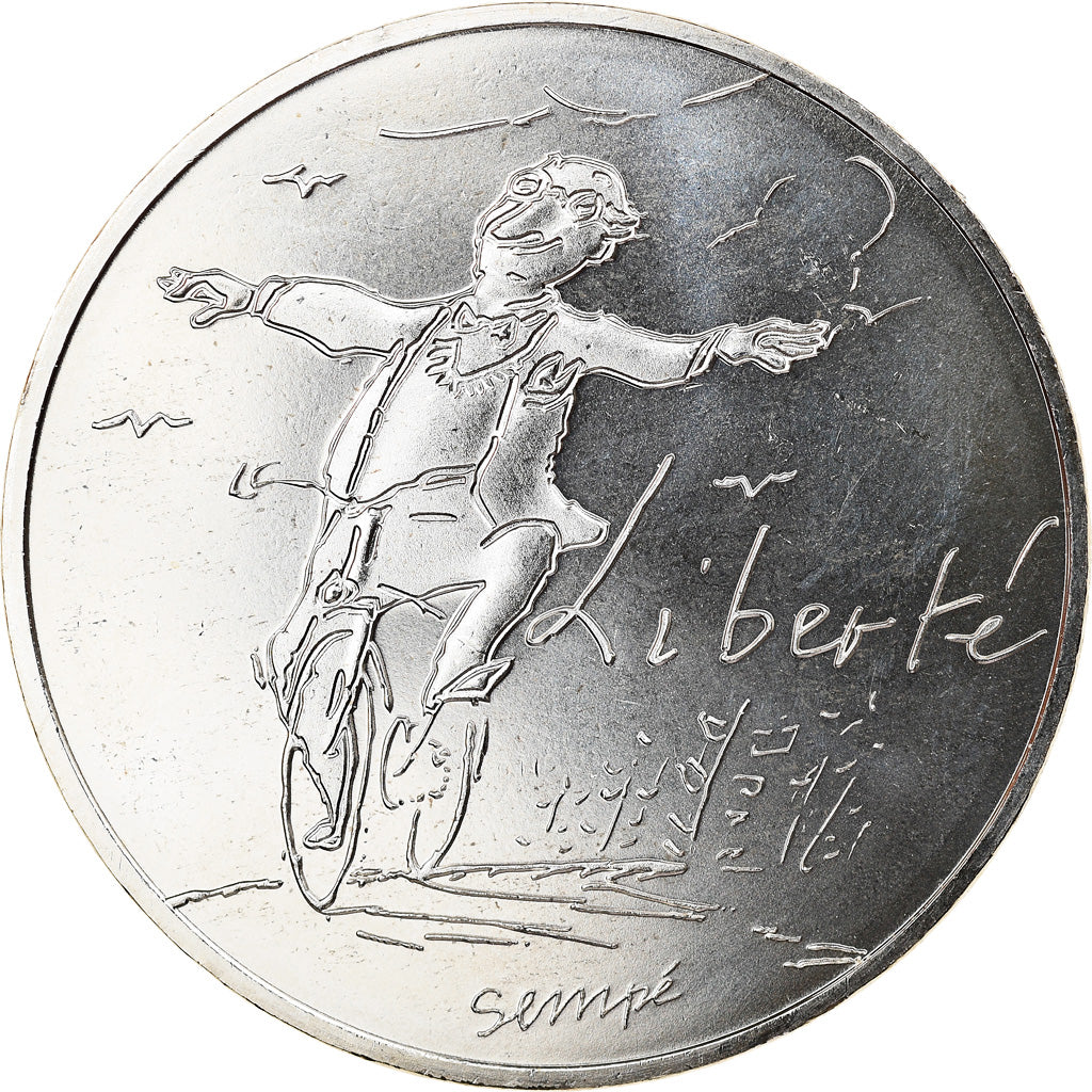 Francia, 10 Euro, Liberté Printemps Sempé, 2014, FDC, Plata, Gadoury:EU717