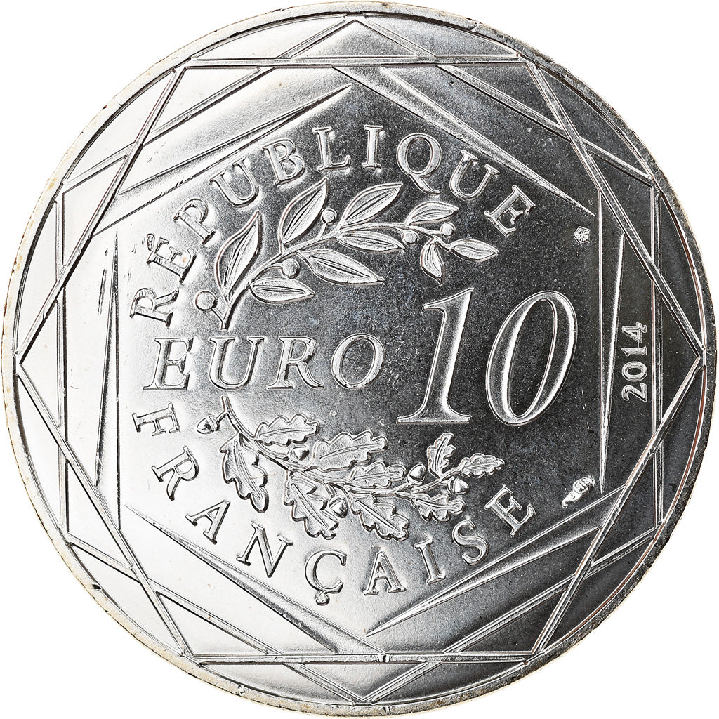 Francia, 10 Euro, Liberté Printemps Sempé, 2014, FDC, Plata, Gadoury:EU717