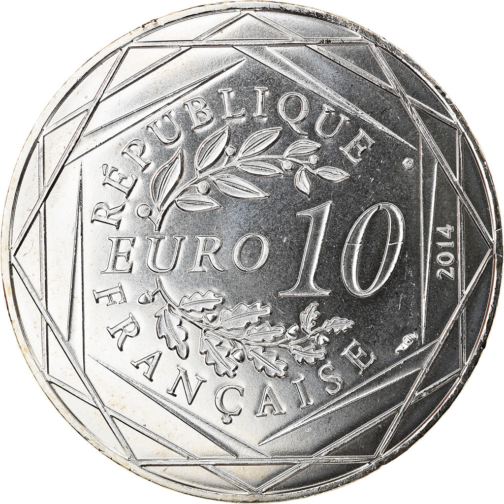 France, 10 Euro, Liberté Eté Sempé, 2014, FDC, Argent, Gadoury:EU717