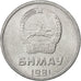 Mongolia, Mongo, 1981, SPL, Alluminio, KM:27