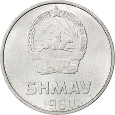 MONGOLIA, 2 Mongo, 1980, KM #28, MS(63), Aluminum, 20, 1.03