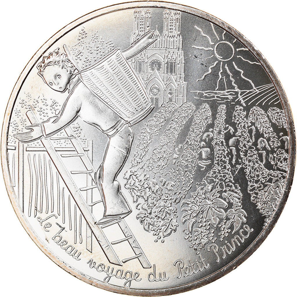 France, 10 Euro, Le Petit Prince No 22/24, 2016, MS(65-70), Silver