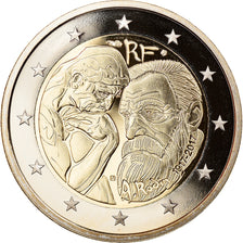 France, 2 Euro, A.RODIN, 2017, Proof, MS(65-70), Bi-Metallic, Gadoury:25