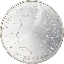Moneta, Holandia, Beatrix, 50 Gulden, 1987, AU(50-53), Srebro, KM:209