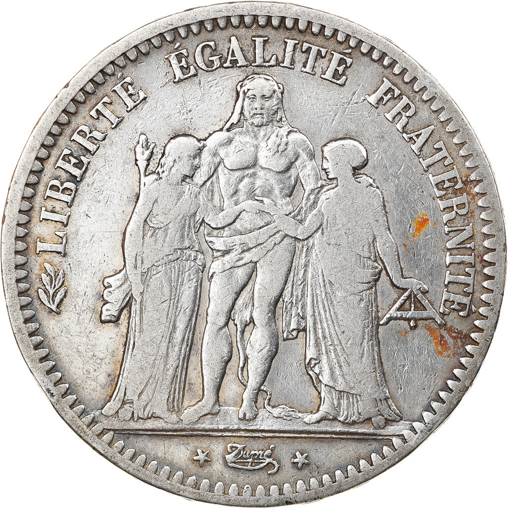 Monnaie, France, Hercule, 5 Francs, 1848, Paris, TB+, Argent, Gadoury:683