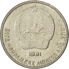Mongolia, 10 Mongo, 1981, SPL, Rame-nichel, KM:30