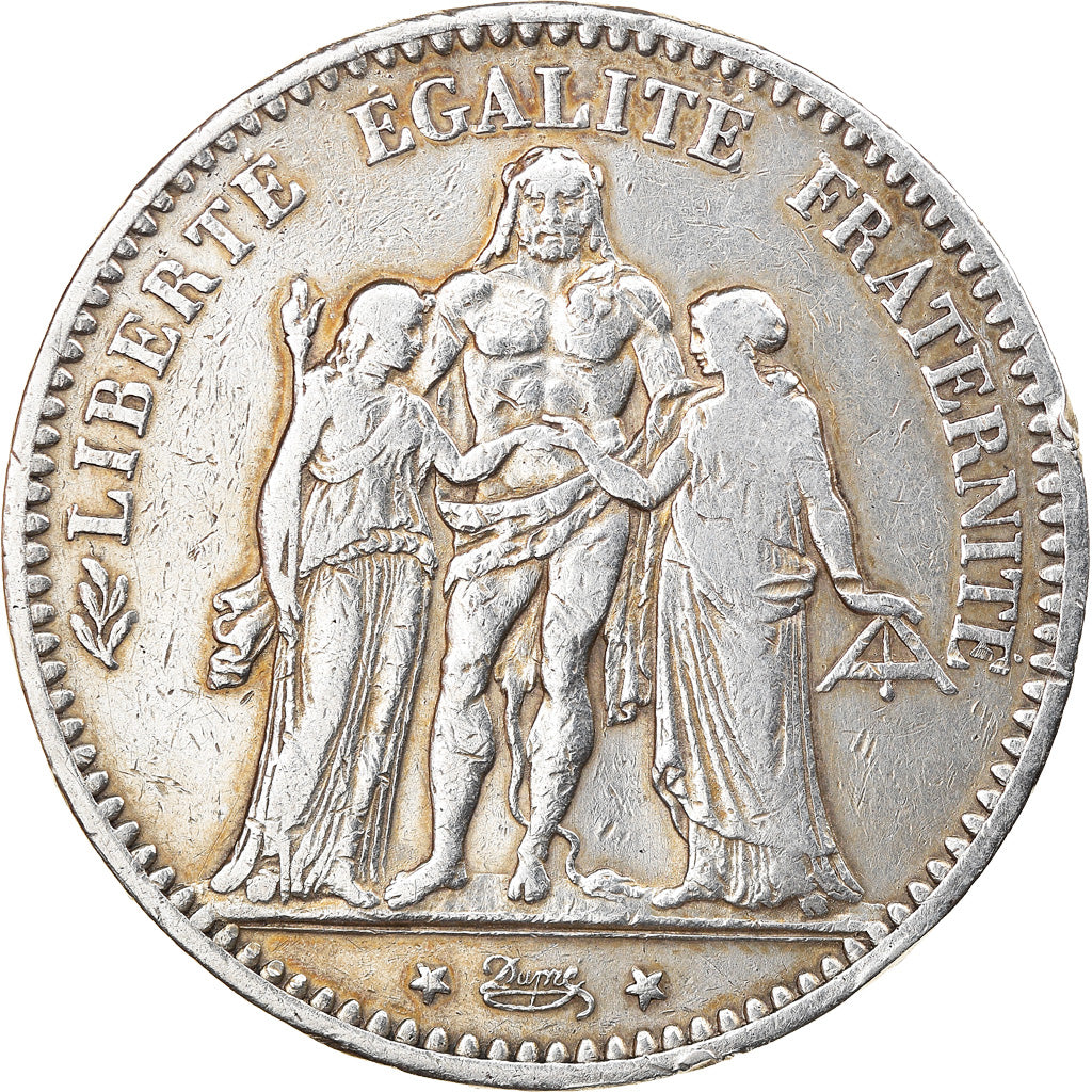 Coin, France, Hercule, 5 Francs, 1874, Paris, VF(30-35), Silver, KM:820.1