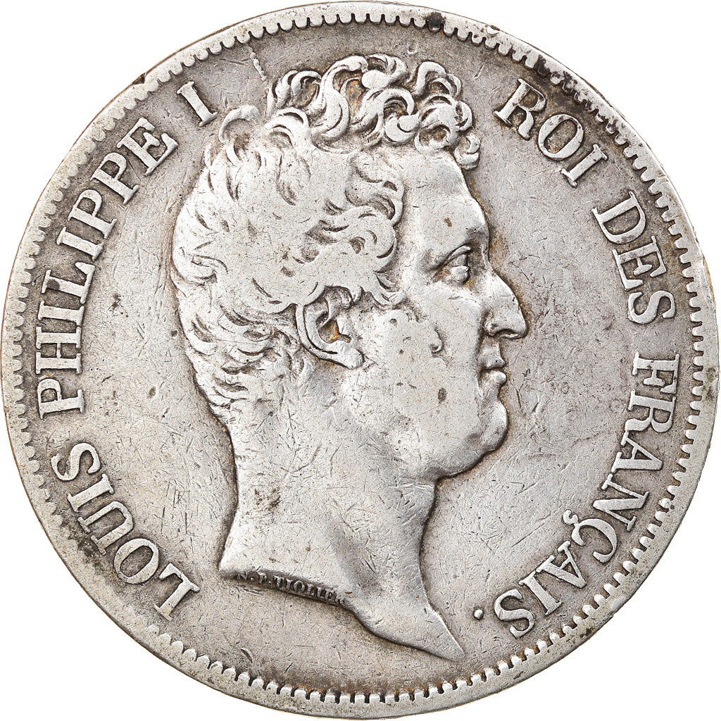Coin, France, Louis-Philippe, 5 Francs, 1831, Lille, VF(20-25), Silver