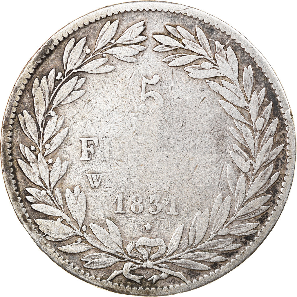 Coin, France, Louis-Philippe, 5 Francs, 1831, Lille, VF(20-25), Silver