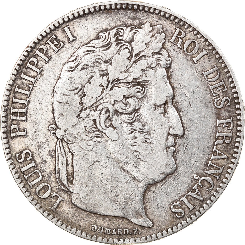Coin, France, Louis-Philippe, 5 Francs, 1837, Paris, VF(30-35), Silver