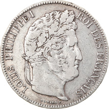 Coin, France, Louis-Philippe, 5 Francs, 1841, Rouen, VF(30-35), Silver