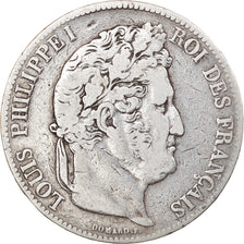 Coin, France, Louis-Philippe, 5 Francs, 1838, Strasbourg, VF(20-25), Silver