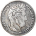 Moeda, França, Louis-Philippe, 5 Francs, 1833, Rouen, VF(30-35), Prata