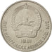 MONGOLIA, 20 Mongo, 1981, KM #32, AU(55-58), Copper-Nickel, 25, 6.09