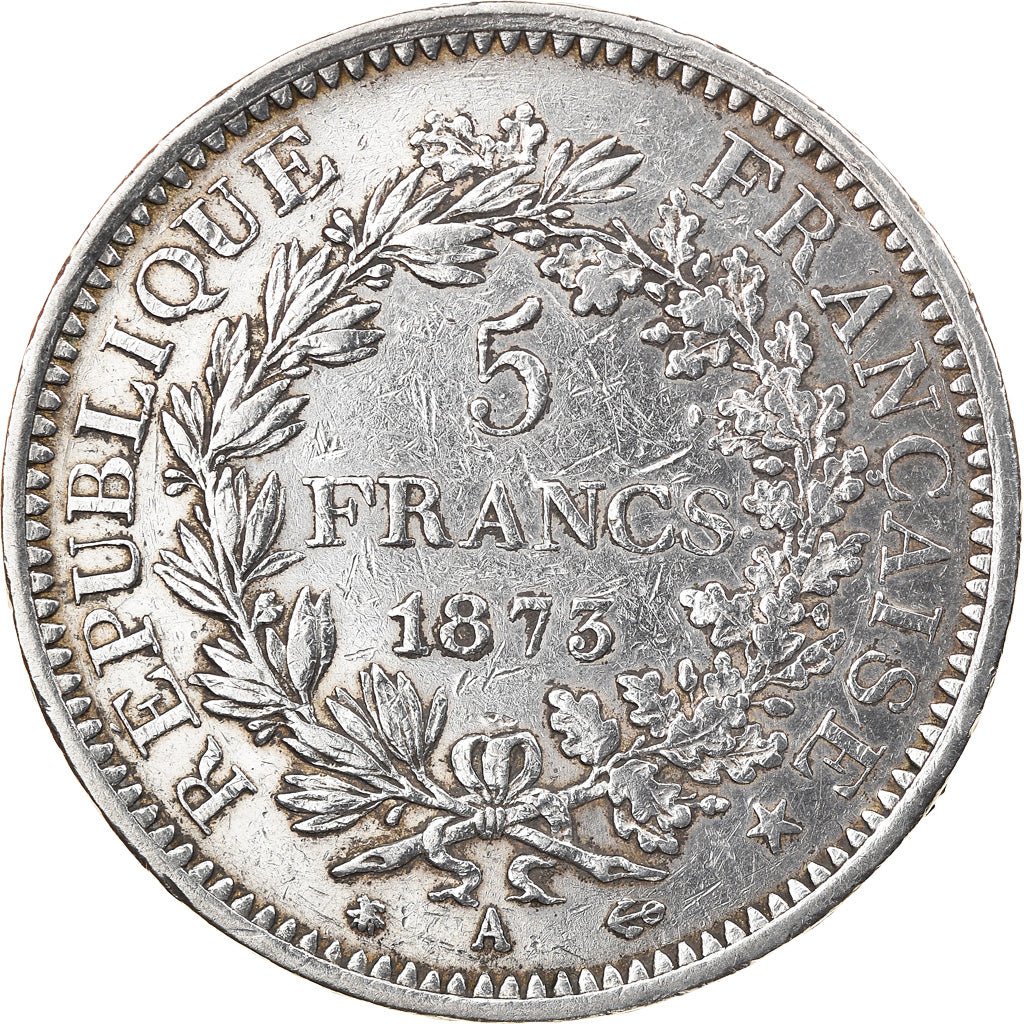 Monnaie, France, Hercule, 5 Francs, 1873, Paris, TTB, Argent, Gadoury:745a