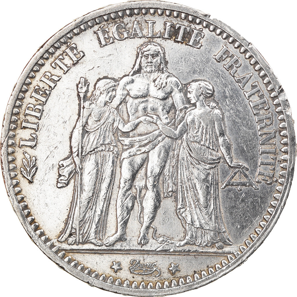 Coin, France, Hercule, 5 Francs, 1873, Paris, EF(40-45), Silver, KM:820.1