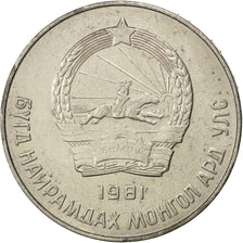 Mongolia, 50 Mongo, 1981, SPL, Rame-nichel, KM:33