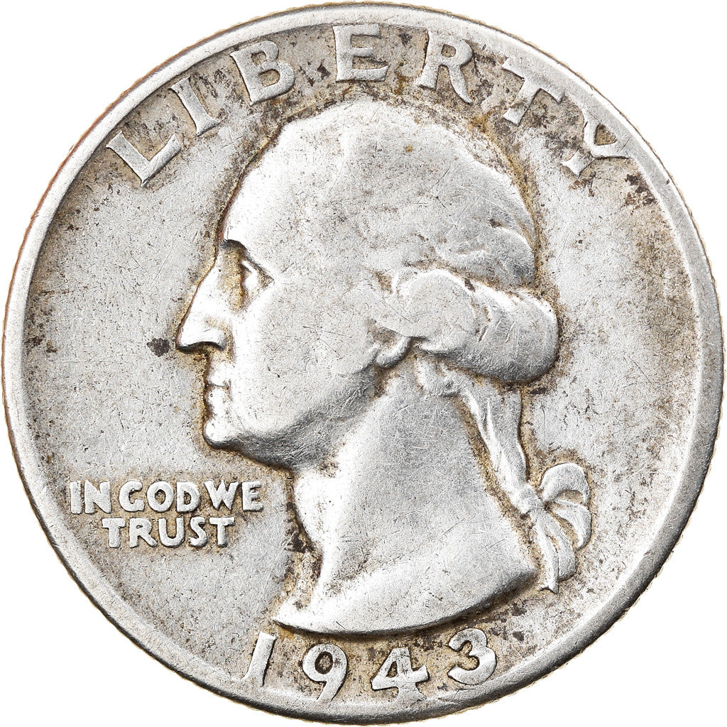 Coin, United States, Washington Quarter, 1943, Philadelphia, EF(40-45)