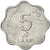 Moneda, ISLAS MALDIVAS, 5 Laari, 1990, SC, Aluminio, KM:69