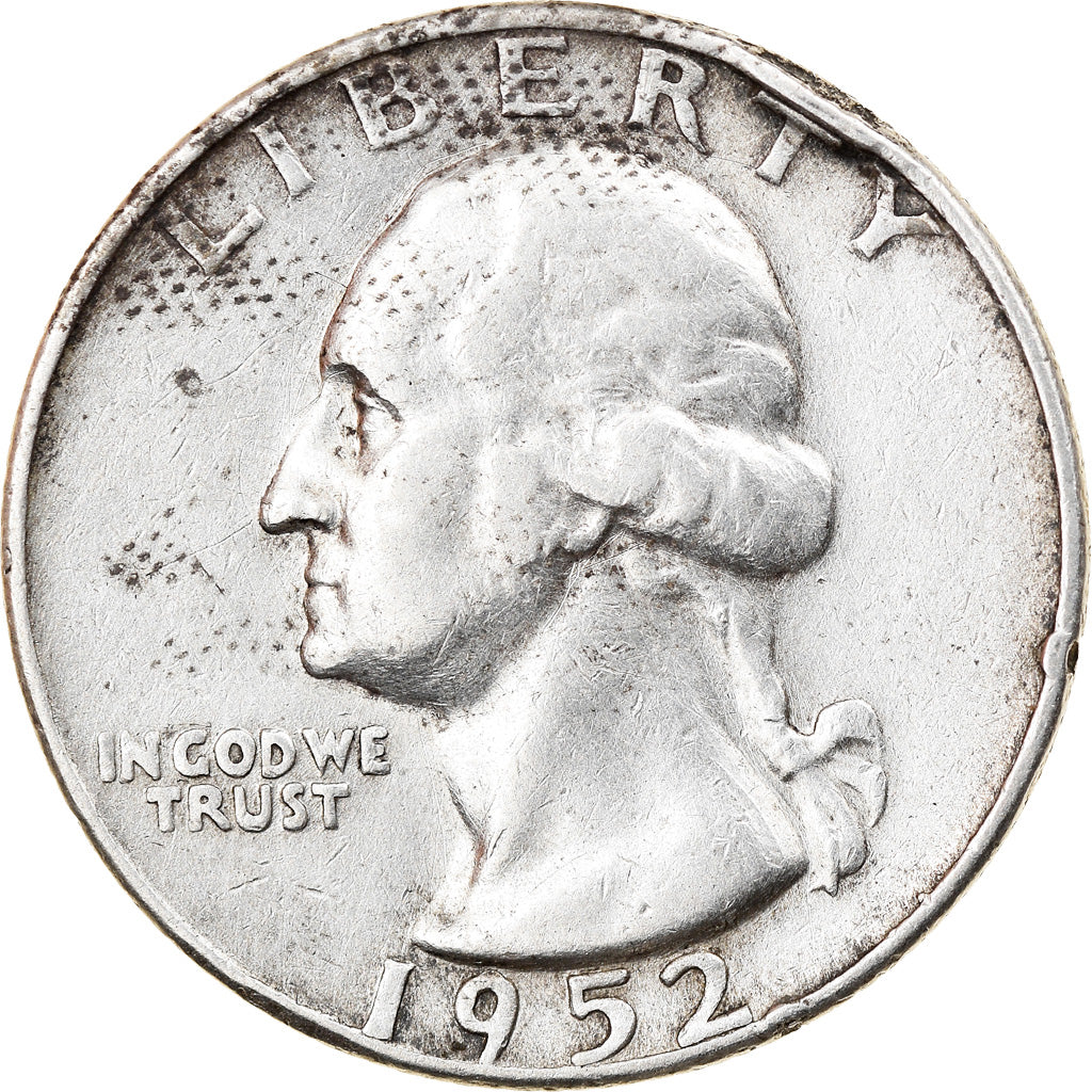 Coin, United States, Washington Quarter, 1952, Denver, VF(30-35)