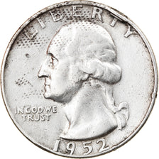 Coin, United States, Washington Quarter, 1952, Denver, VF(30-35)