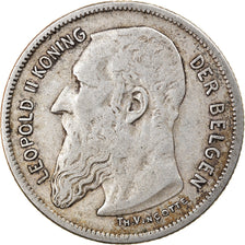 Coin, Belgium, Leopold II, 2 Francs, 2 Frank, 1904, EF(40-45), Silver, KM:59
