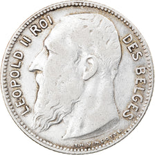 Coin, Belgium, Leopold II, Franc, 1909, VF(30-35), Silver, KM:56.1